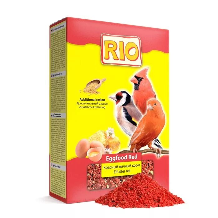 Корм для птиц Рио яичный. 'Rio яичный корм для всех видов птиц 350г. Рио яичный корм для канареек. Красный яичный корм Рио.