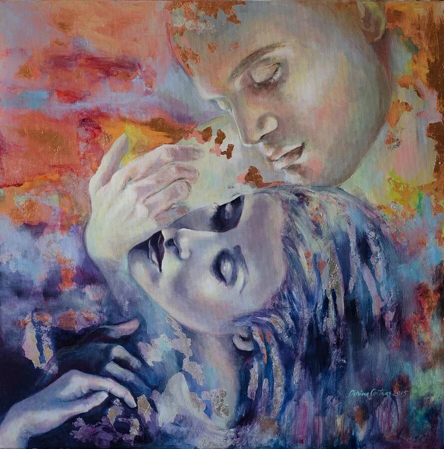 Румынская художница Dorina Costras. Живопись любовь. Эмоции в живописи. Чувства в живописи. Мужчина и женщина сюжет