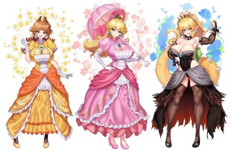 nez-box mario bros. bowsette princess daisy princess peach toadstool heels ...