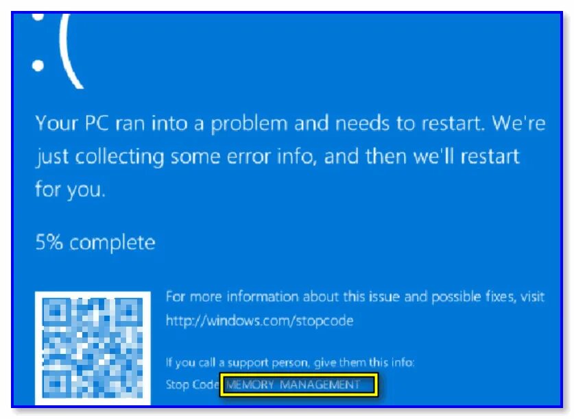Стоп код виндовс 10  Memory Management. Синий экран ошибка Memory Management. Синий экран Мемори менеджмент. Memory Management Windows 10 ошибка. Ошибка мемори