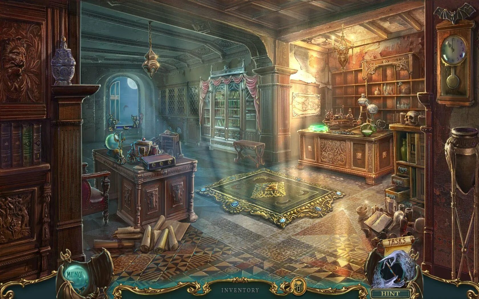 Игра Haunted Legends. Ожившие легенды. Темные желания. Коллекционное издание. Haunted Legends: the Undertaker Collector&#039;s Edition. Казуальная комната