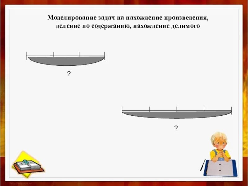 Схемы к задачам на деление. Моделирование задачи в начальной школе. Задачи на деление по содержанию.