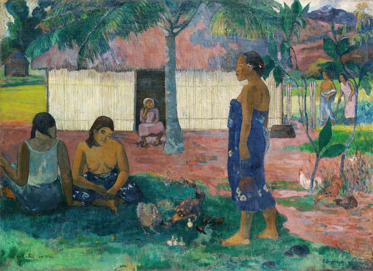 Зачем картины. Поль гоген таити. эжен анри поль гоген картины. поль гоген пальмы. гоген художник таити.