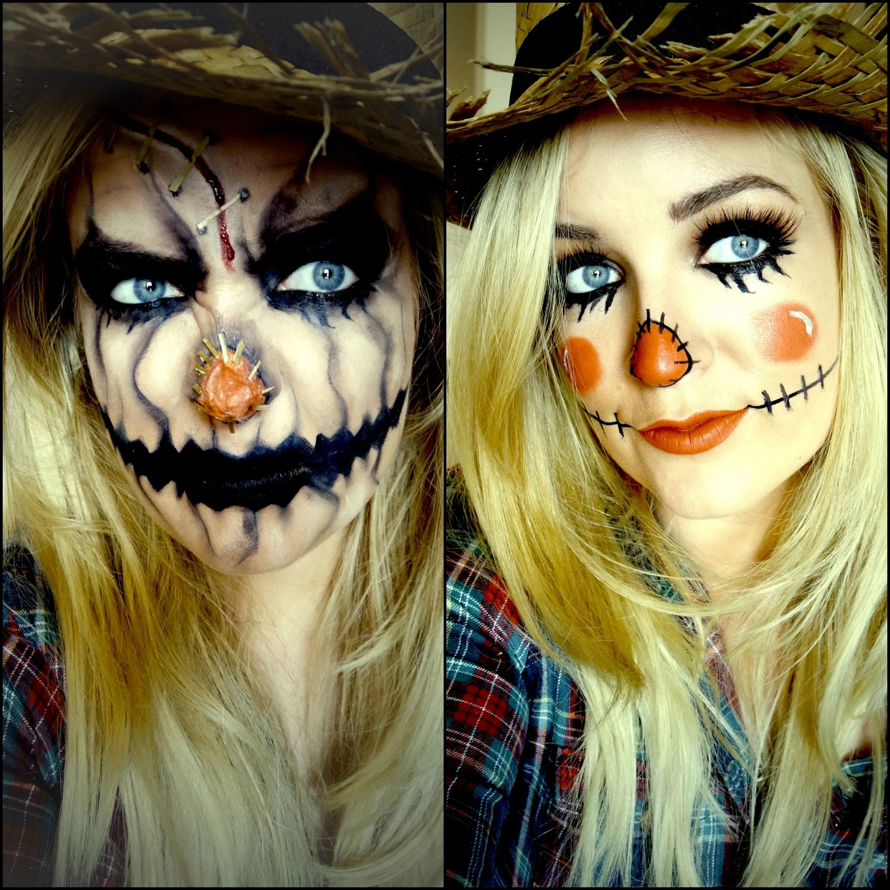 Хэллоуин простые. Макияж на Хэллоуин для девушек. Страшный макияж для Хэллоуина.