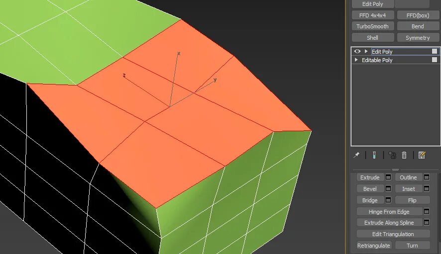 Editable poly. Модификатор edit poly. 3ds max editable poly. параметры editable poly. edge loops 3ds max.