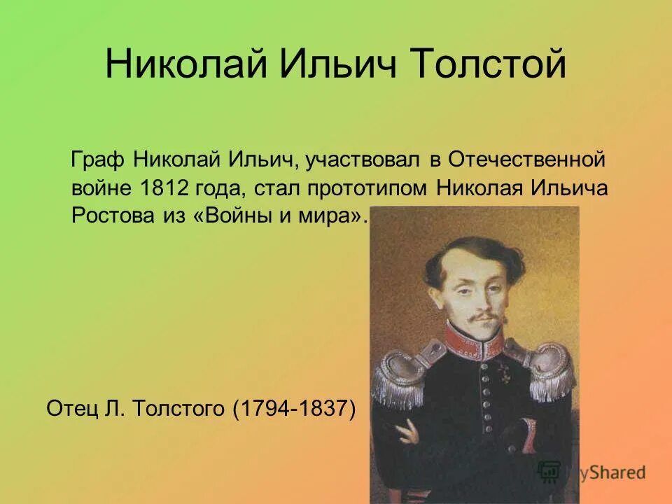 презентация отец толстого