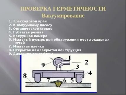 Методы испытания швов