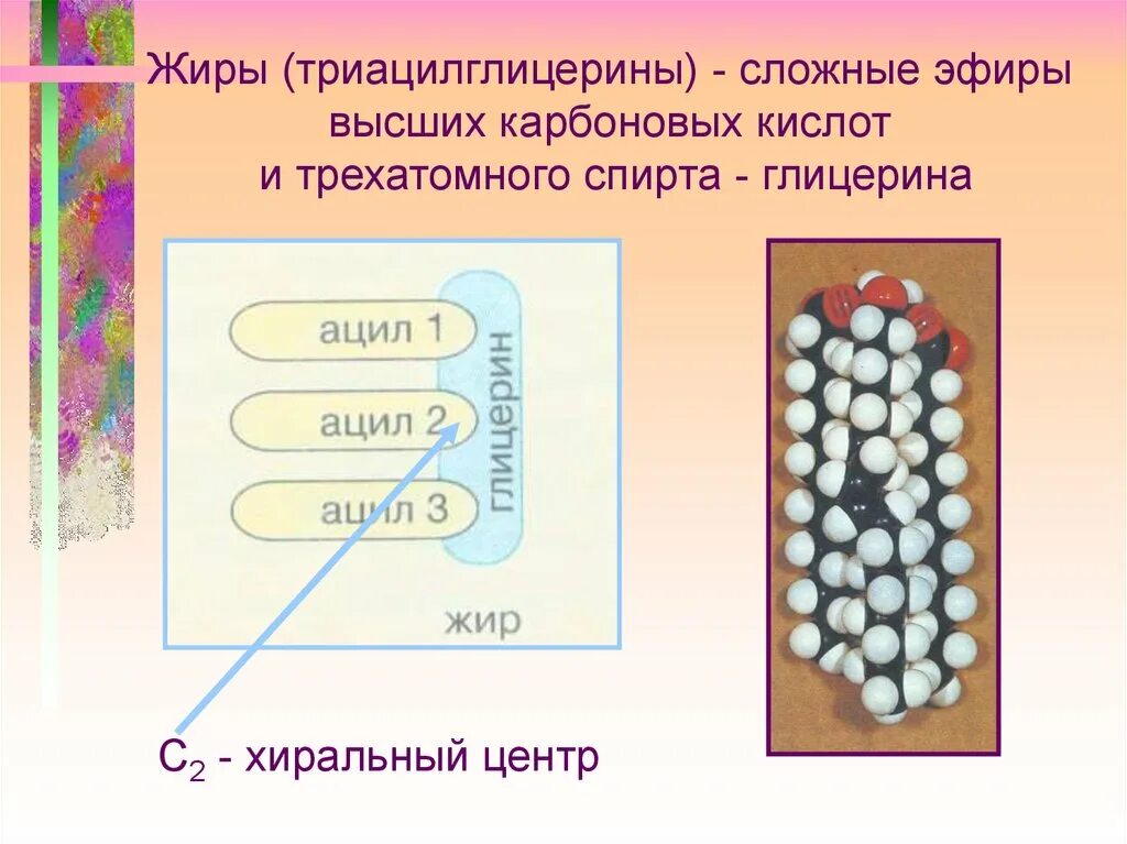 Жиры это сложные эфиры глицерина и высших карбоновых кислот. Эфиры высших карбоновых кислот. Сложные эфиры высших карбоновых кислот. Жиры - эфиры глицерина и карбоновых кислот.