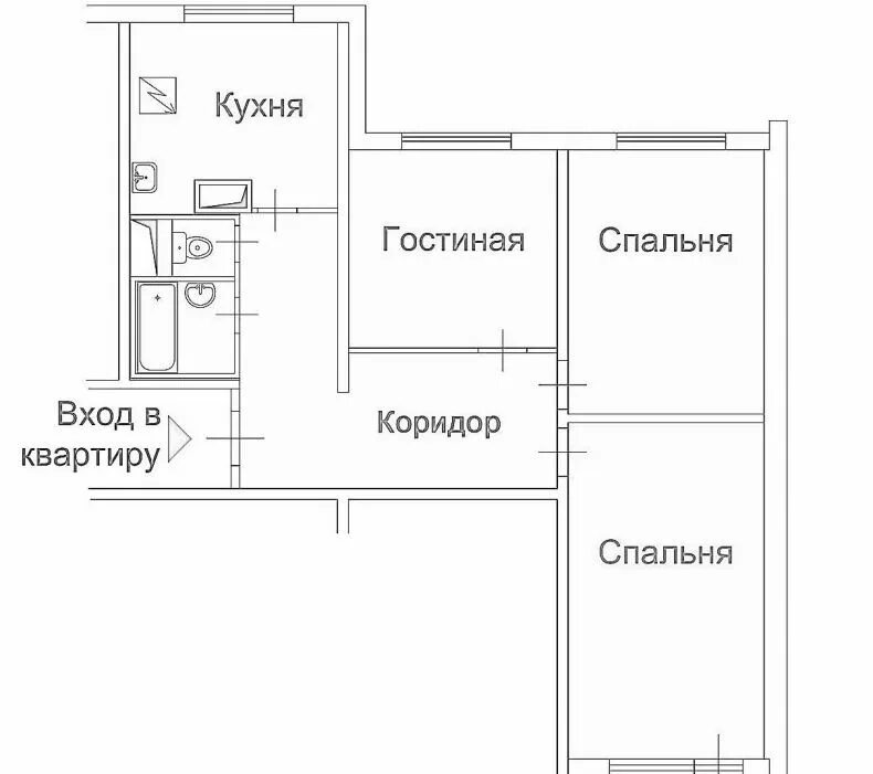 Размеры комнат в панельном доме. Перепланировка 3-х комнатной квартиры в панельном п44 доме. План трехкомнатной квартиры в пятиэтажке. Планировка трехкомнатной квартиры в панельном доме. Планировка трехкомнатной квартиры с размерами.