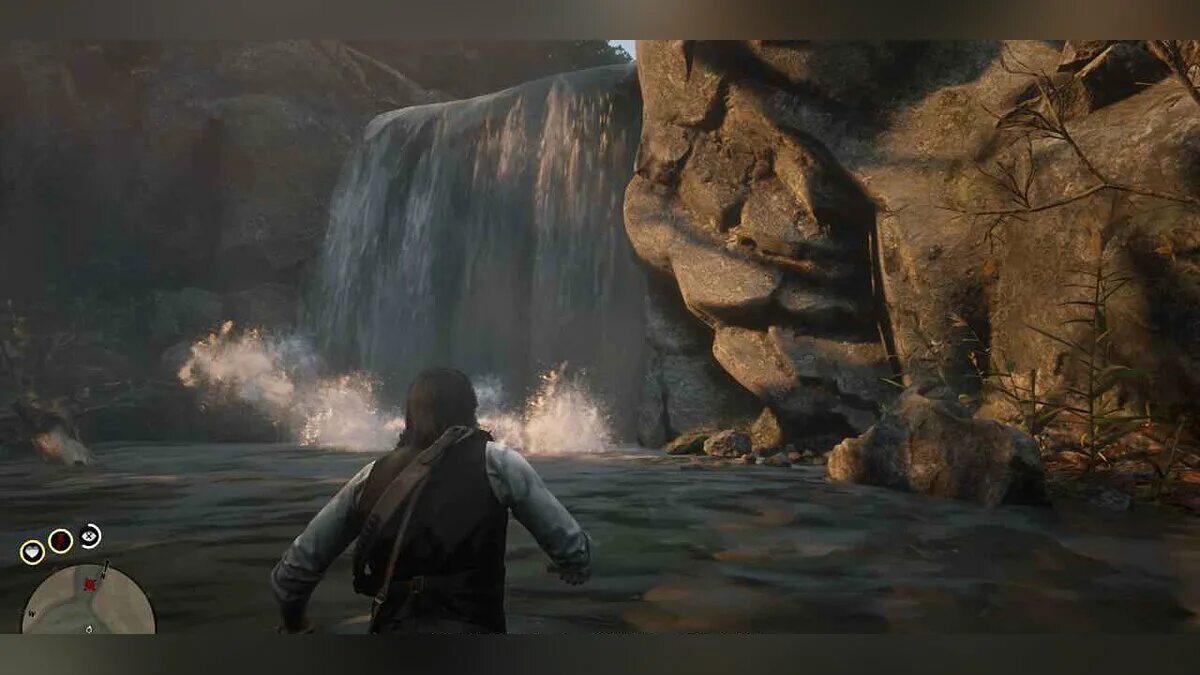 Водопады рдр 2. Rdr 2 водопад. Red Dead Redemption 2 Waterfall. Elysian Pool rdr2 сокровища.