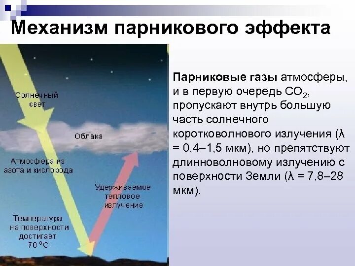К усилению парникового эффекта приводит увеличение. К усилению парникового эффекта приводит увеличение