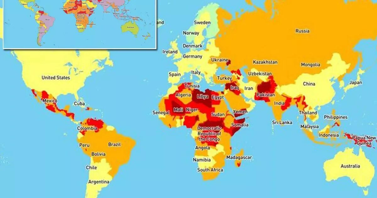 Карта страны 2022 год. Опасные страны. Самая опасная Страна 2022. Карта опасных стран.