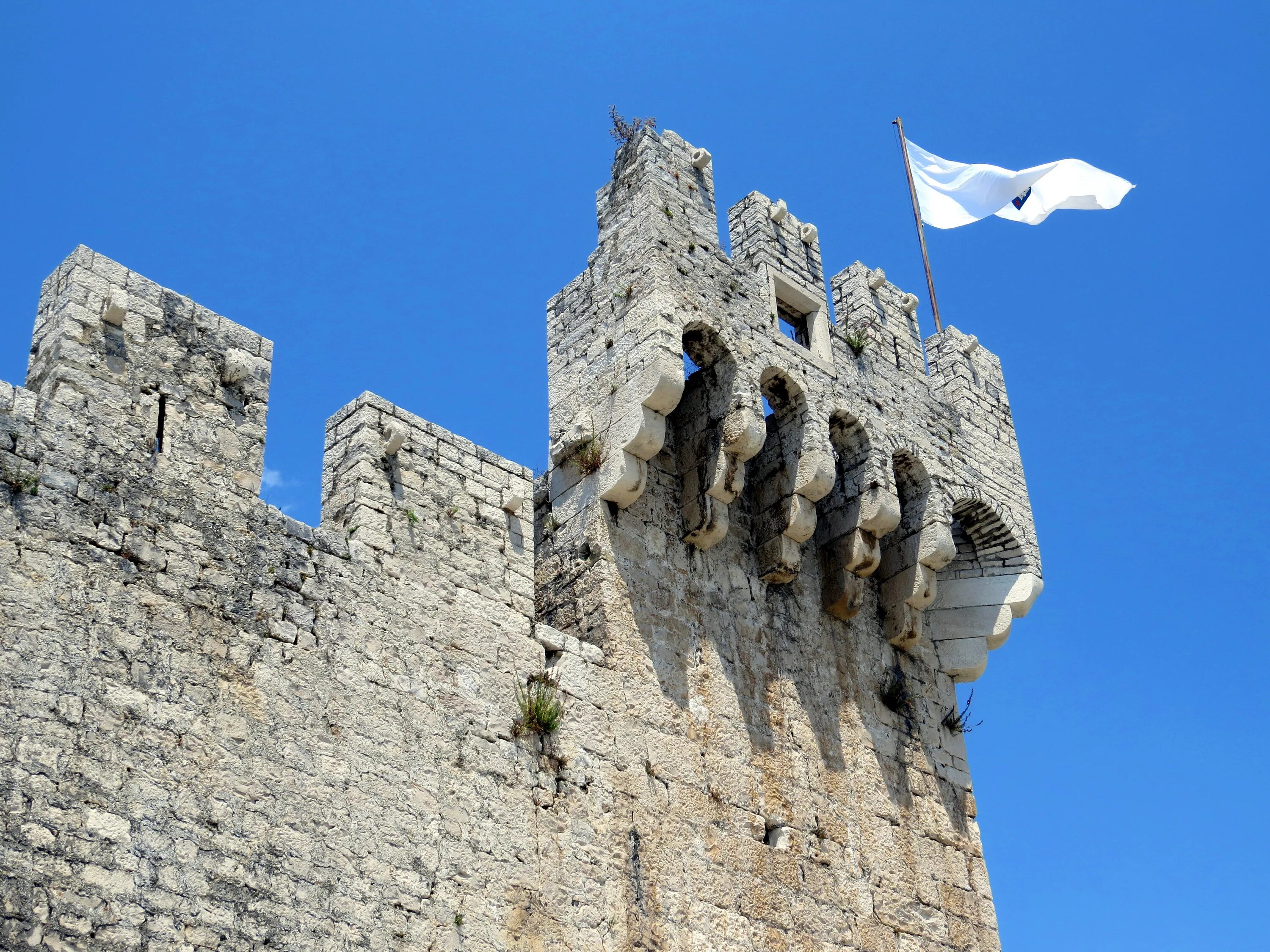 Fortress building. Крепость Камерленго. Флаг с крепостью. Знамя на замке. Здания твердыни.