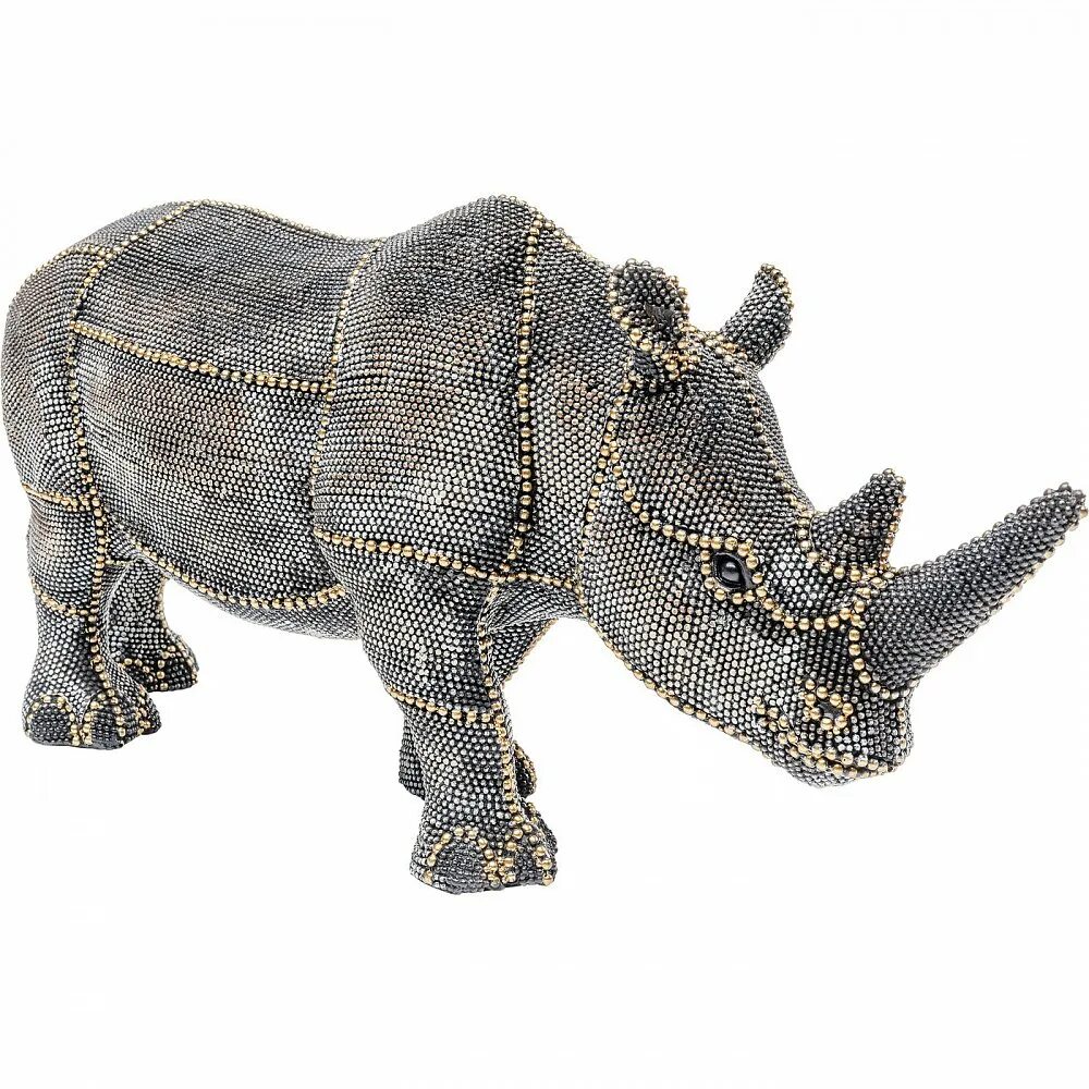 Kare Design статуэтка носорог. Статуэтка Rhino, коллекция "носорог" 26*43*15, Полирезин, сталь, серый. Kare_Design_Rhino. Статуэтка Rhino Kare k286920. Носорог цена