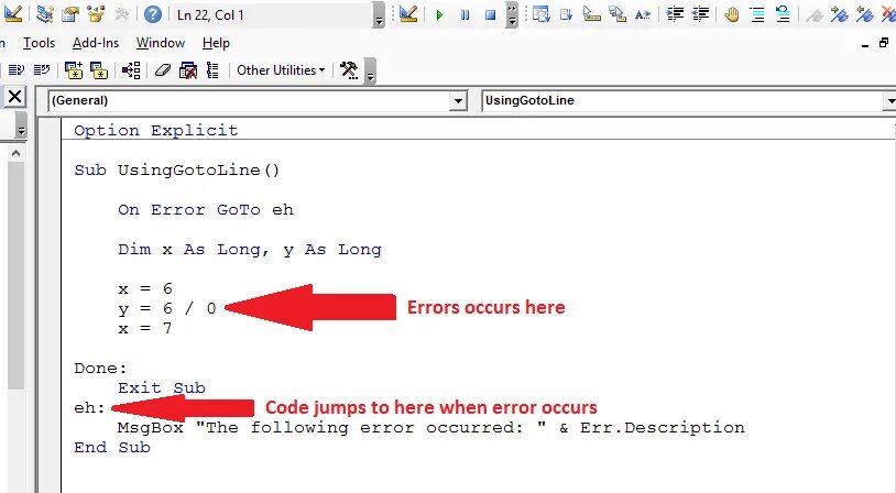 Sub or function not defined vba. Оператор goto python. типы ошибок. вба. ошибки синтаксиса vba excel. как написать ошибку в вба.