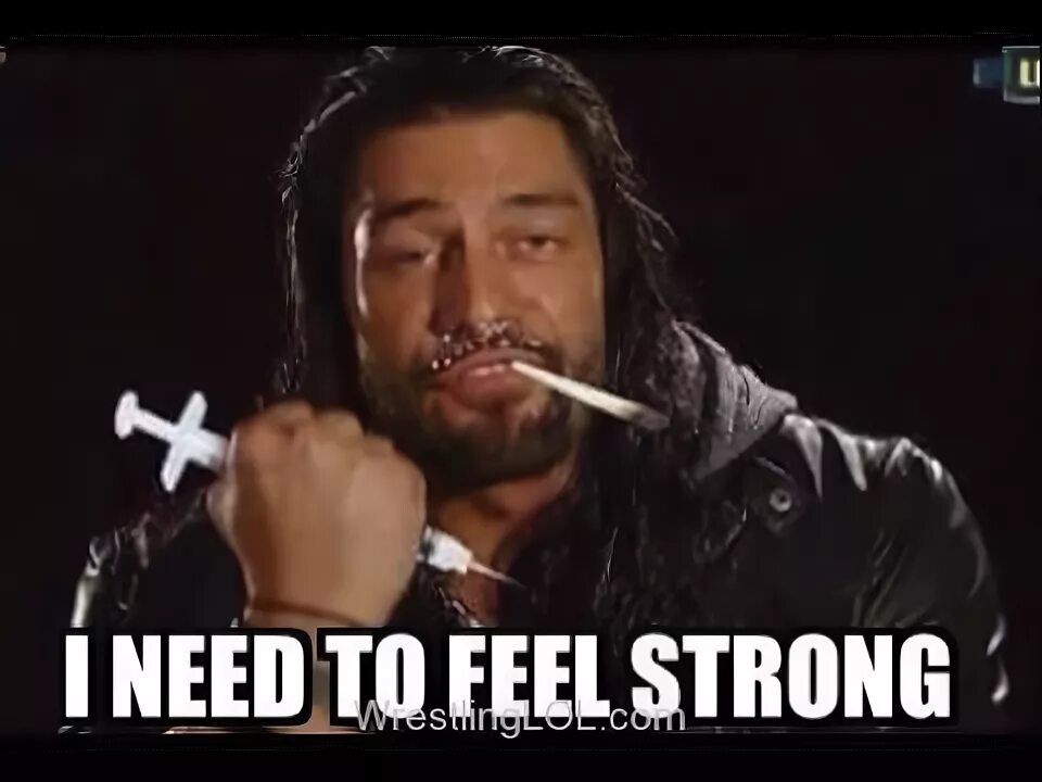 Strong memes. Reigns Мем. Реслинг Мем ведущий.