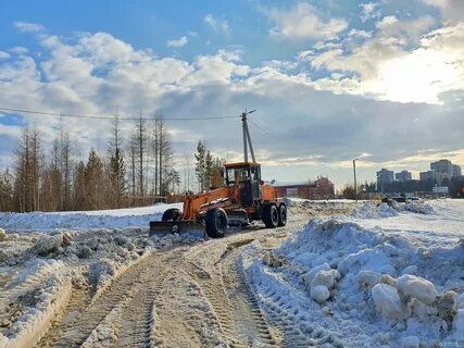 Уборка грейдером