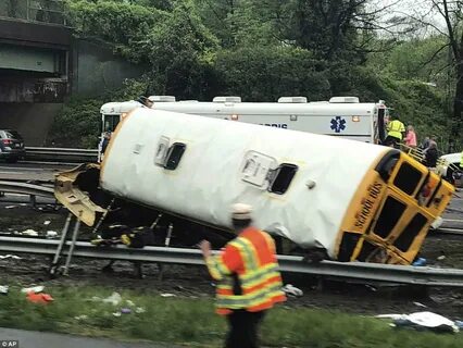 Bus crashes