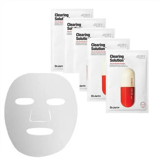 Clearing solution. Очищающая тканевая маска для проблемной кожи Micro Jet clearing solution 1 шт..