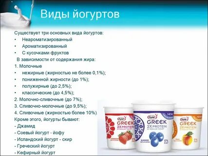 Какие йогурты можно