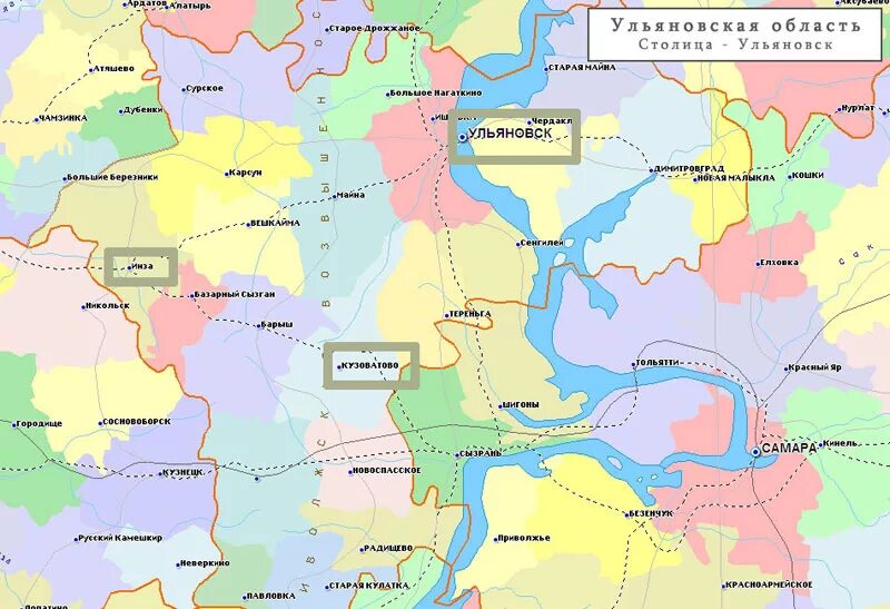 Ульяновская область какой район. Ульяновск Ульяновская область карта Россия. Г Ульяновск на карте России. Ульяновская область на карте Росси. Ульяновская область на карте России.