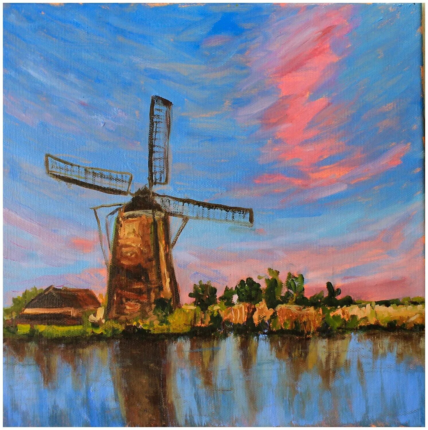 у мельницы шмелев