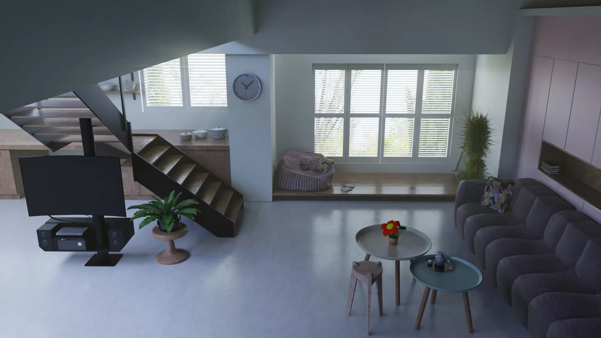 Blender interior. Рендер cycles в blender. blender 3d рендер. блендер 3д визуализация интерьера.