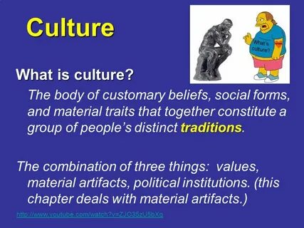 Defining culture