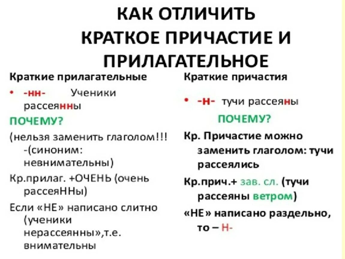 Рассеяны как пишется н или нн. Краткое прилагательное и краткое Причастие как отличить. Краткое Причастие и прилагательное отличие. Краткое Причастие и краткое прилагательное отличить. Краткие формы прилагательных и причастий.