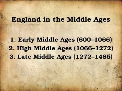 Age in english