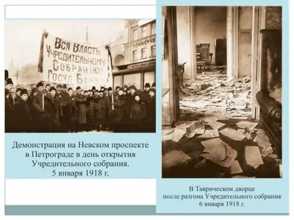 Позиции политических сил представленных в учредительном собрании