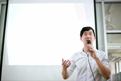 The male speaker