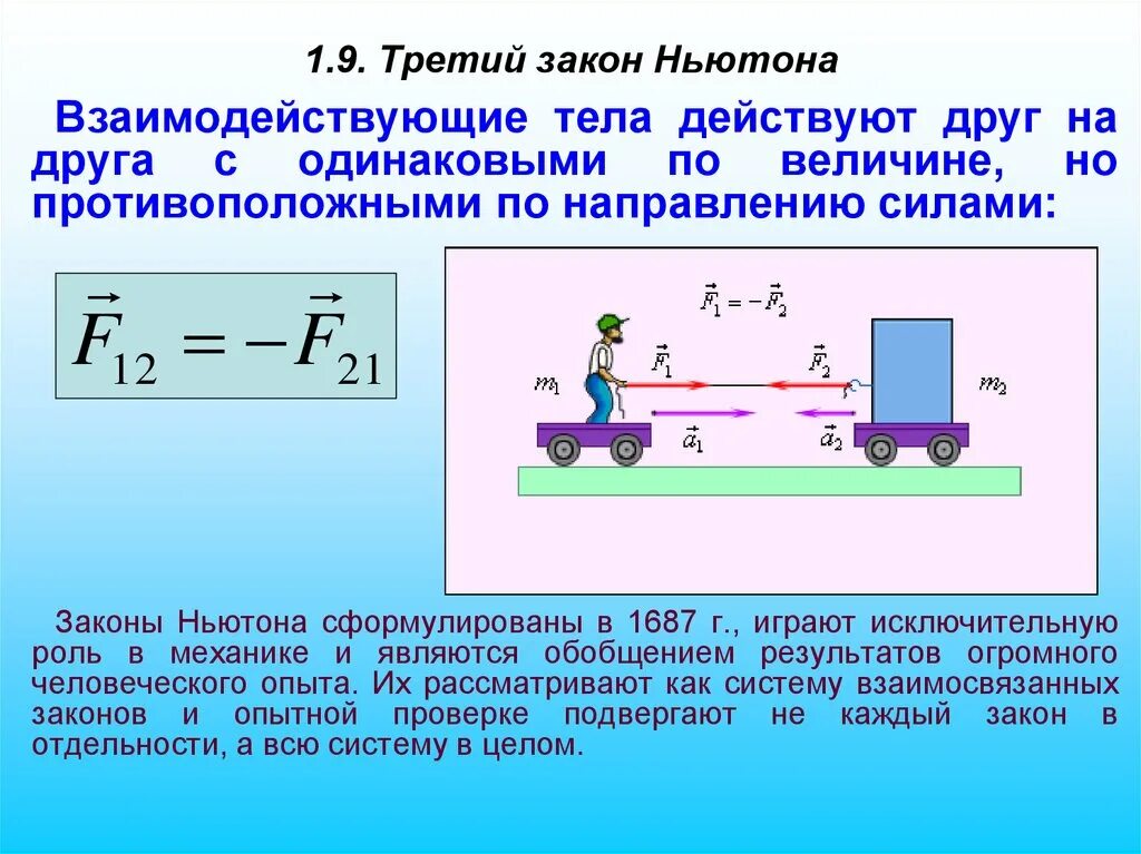 Законы ньютона выполняется. Законы Ньютона. Третий закон Ньютона. Взаимодействие двух тел третий закон Ньютона. Первый закон Ньютона.