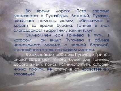 Почему гринев подарил заячий тулуп пугачеву
