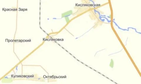 Кисляковская краснодарский край на карте