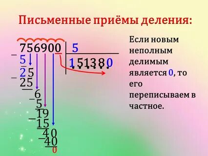 Как разделить многозначное число