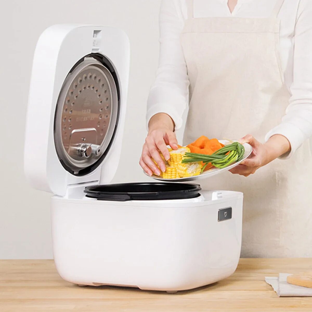 Xiaomi smart cook. Рисоварка Xiaomi. Скороварка Xiaomi. Бытовая техника Xiaomi для кухни. Прибор для готовки еды Сяоми.