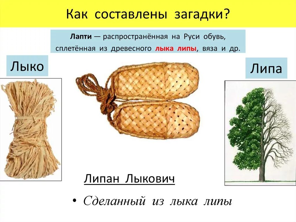 Лапти смысл