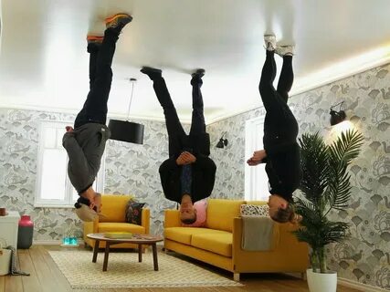 Upside down