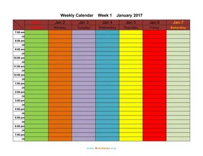 Week calendar