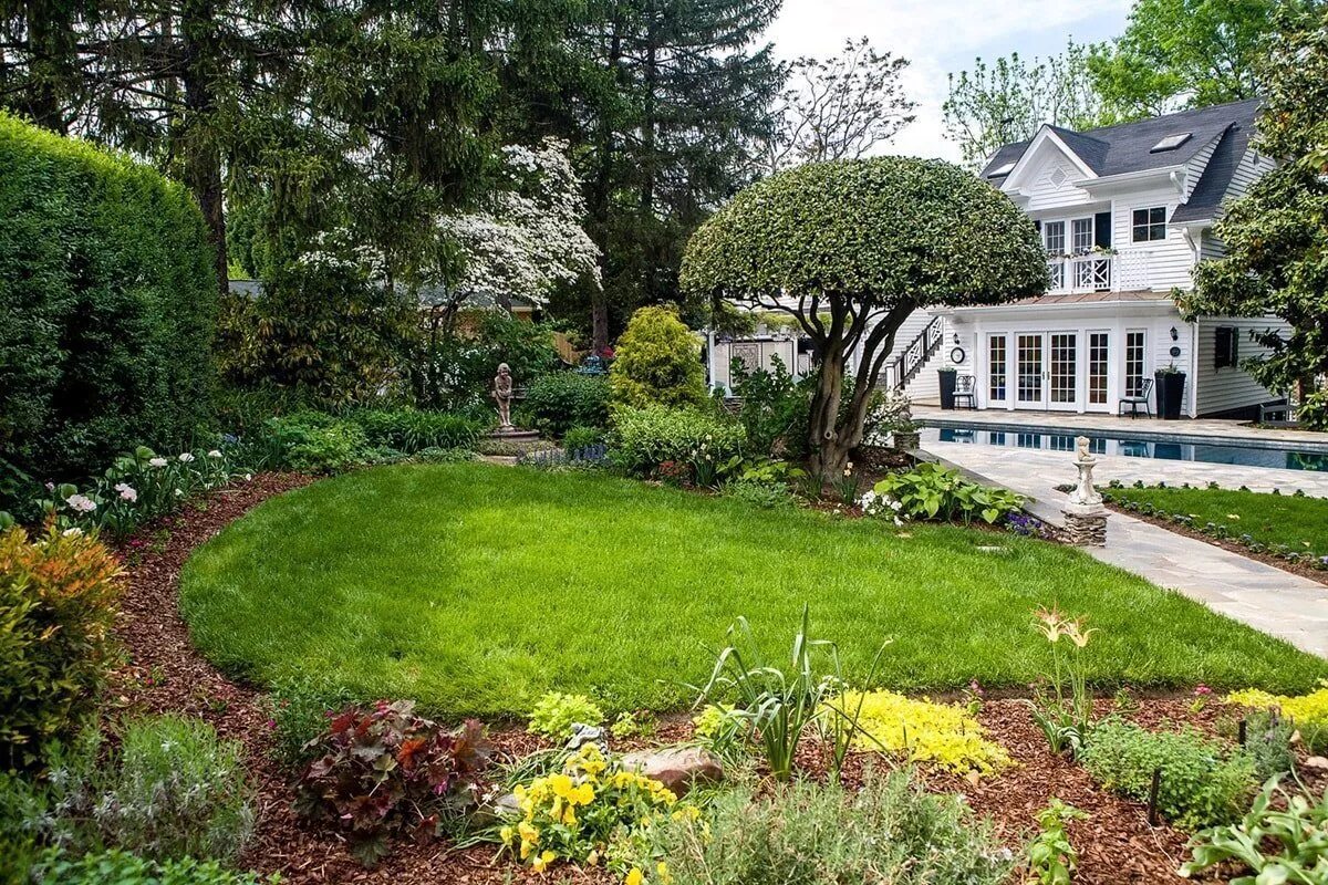 Гортензии в английском саду. Домик в саду. Садом в каждый дом. Ландшафт в стиле русская усадьба. Красивый дом с садом.