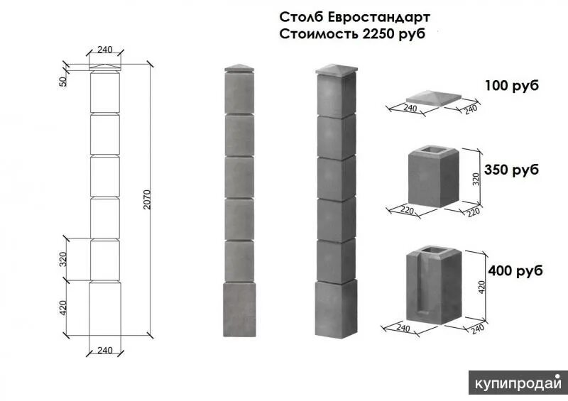 Сделать бетонный столб. Столбовой блок для забора габариты. Бетонный наборный блок для забора столба. Блок опора бетонная №1 для столбов забора. Блок для заборного наборного столба.