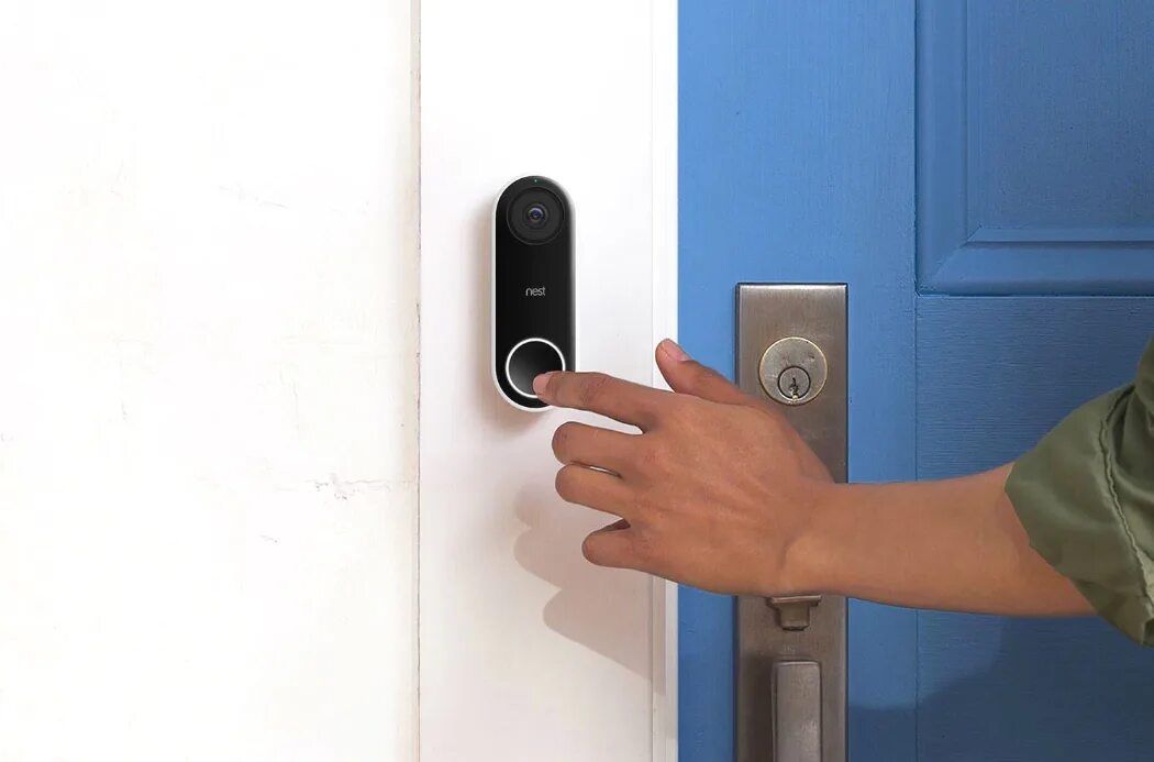 Дверная камера- Nest Doorbell. Звонок в дверь. Камера встроенная в дверной звонок. Звонок в квартиру.