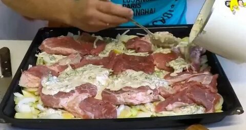 Мясо по французски в аэрогриле из свинины