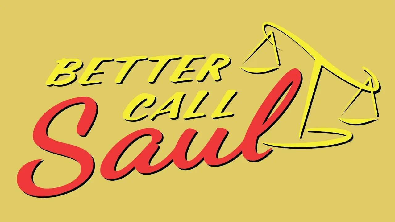 Better call saul in english. Better call saul logo.