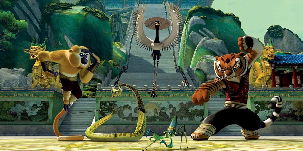 Chameleon kung fu panda
