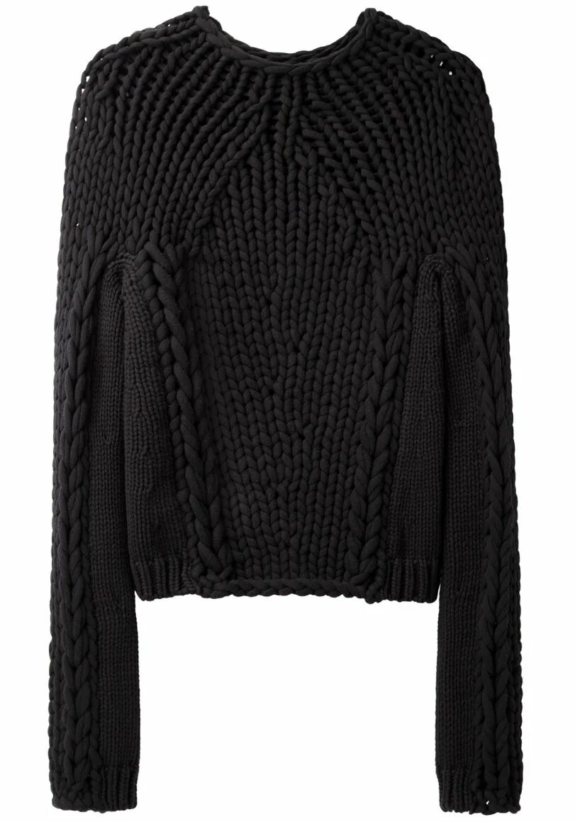 Черный джемпер Alexander Wang. Колючий свитер. Wang_Knit. В колючем свитере