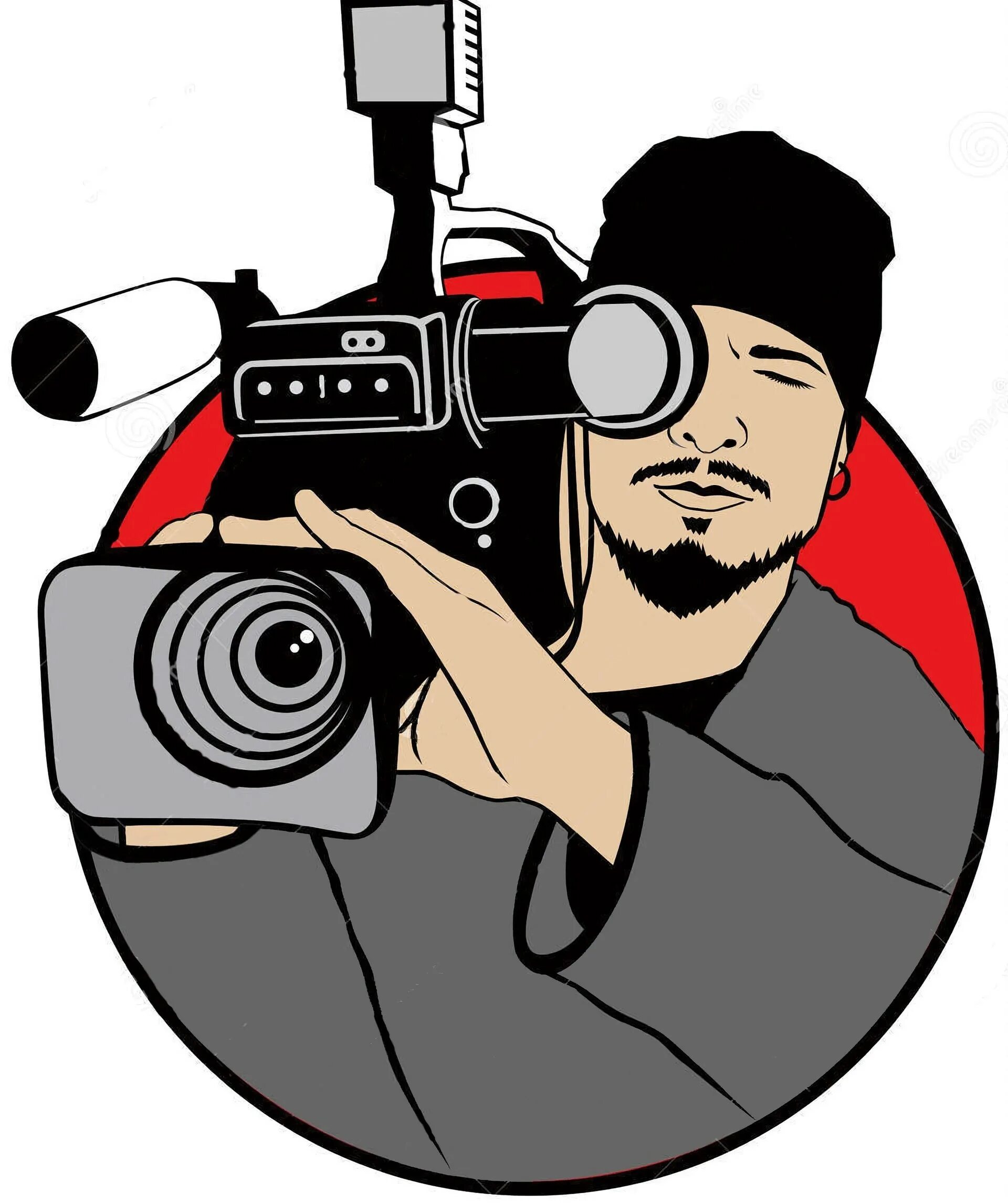 Аватарка тв. Человек с видеокамерой. Фотоаппарат логотип. Оператор с камерой. Рисованный человек с фотоаппаратом.