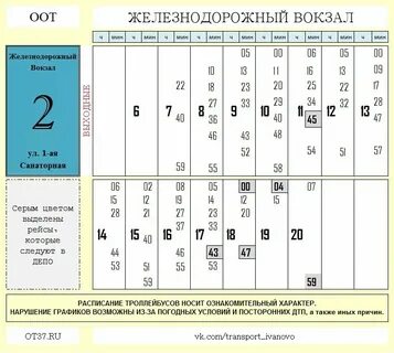 Расписание 2 троллейбуса брянск