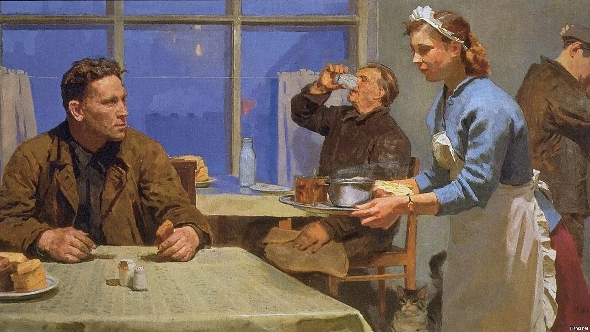 Вася обедает
